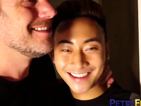 PETERFEVER 亚裔 Jeremy Vuitton 被 Hans Berlin 无套内射