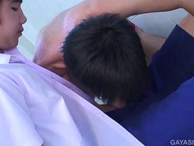 亚洲嫩男Gab和Game无套性交